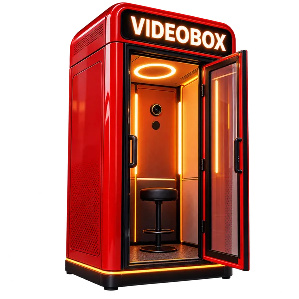 La cabina Videobox rossa